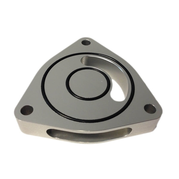 Torque Solution Blow Off BOV Sound Plate (Silver): Dodge Caliber SRT-4 08-09