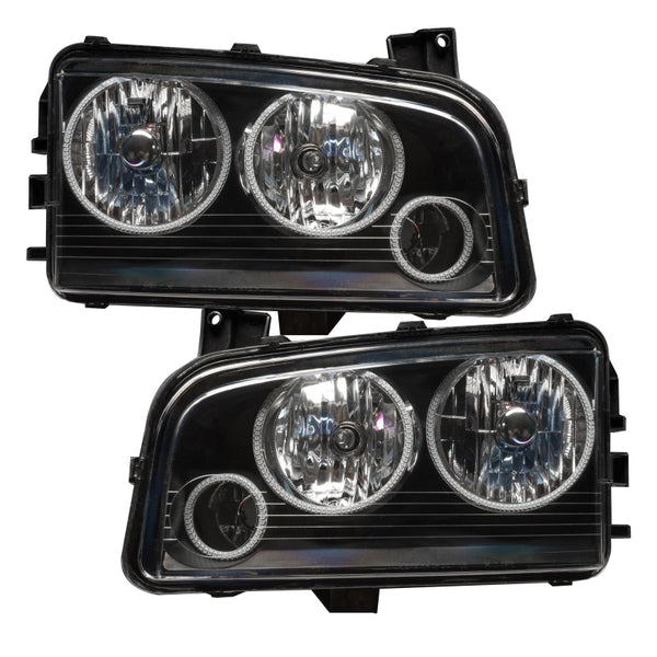 Oracle 05-10 Dodge Charger SMD HL (Non-HID) - Triple Halo - ColorSHIFT