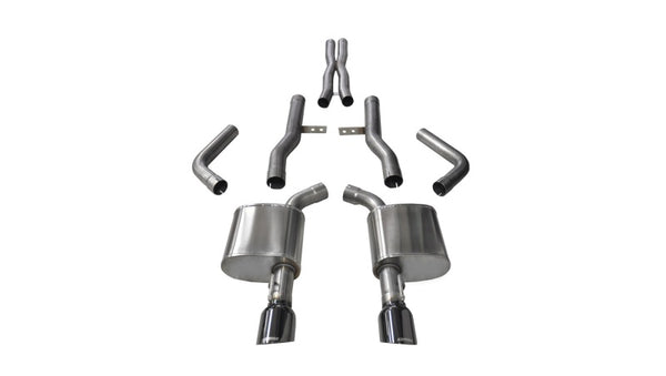 Corsa 15-16 Dodge Charger SRT/Scat Pack/R/T 6.4L Black Xtreme Cat-Back Exhaust