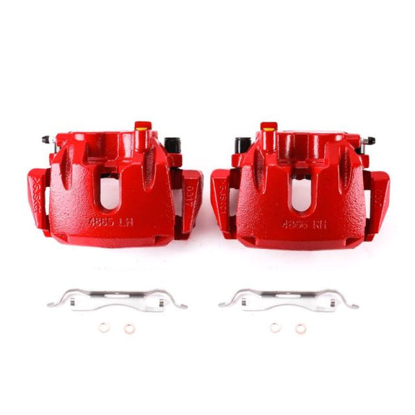 Power Stop 11-17 Dodge Durango Front Red Calipers w/Brackets - Pair