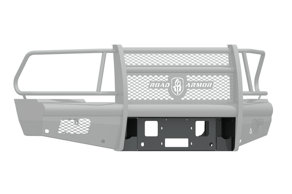 Road Armor 10-18 Dodge 2500 Vaquero Front Winch Plate - Tex Blk