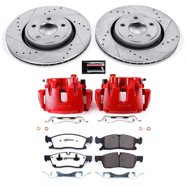 Power Stop 11-17 Dodge Durango Z36 Truck and Tow Kit w/ Calipers - Front