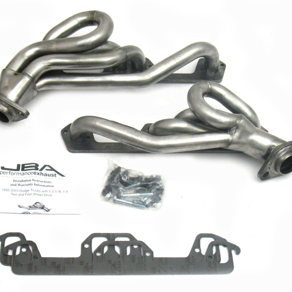 JBA 96-03 Dodge Truck 5.2L/5.9L Magnum 1-1/2in Primary Raw 409SS Cat4Ward Header