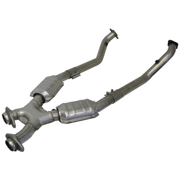 BBK 96-98 Mustang 4.6 GT High Flow X Pipe With Catalytic Converters - 2-1/2