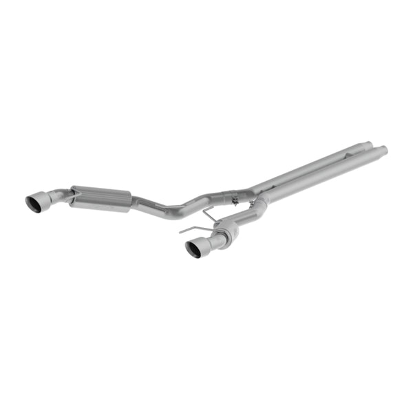 MBRP 15 Ford Mustang GT 5.0 3in Cat Back Dual Split Rear Race Version 4.5in Tips - Aluminized