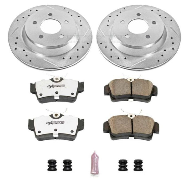 Power Stop 94-99 Ford Mustang Rear Z26 Street Warrior Brake Kit