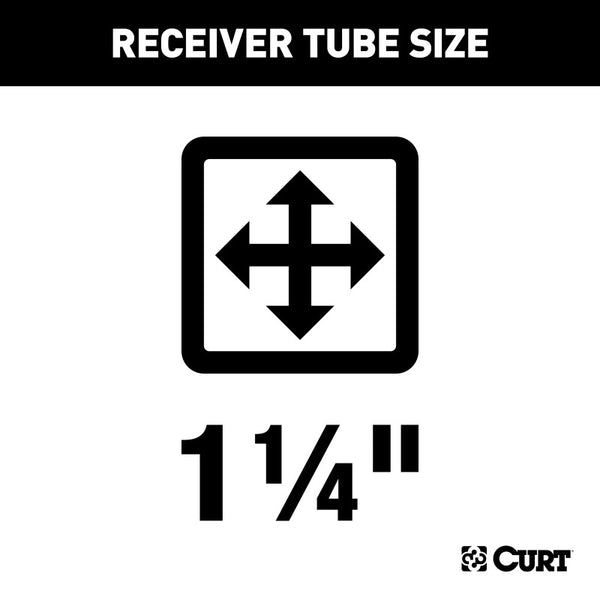 Curt 96-07 Dodge Caravan Class 2 Trailer Hitch w/1-1/4in Receiver