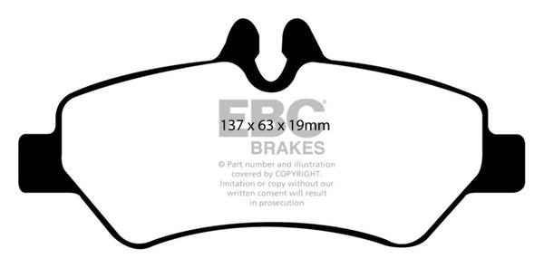 EBC 07+ Dodge Sprinter 2500 Greenstuff Rear Brake Pads