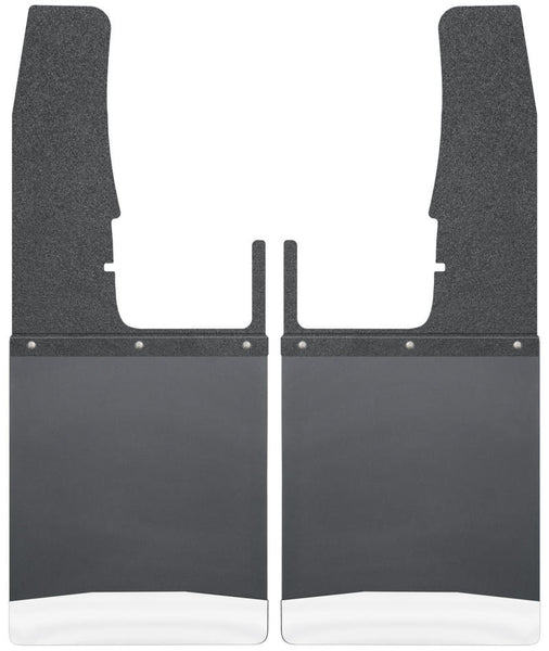 Husky Liners 09-16 Dodge Ram 1500/2500/3500 12in W Black Top SS Weight Kick Back Front Mud Flaps