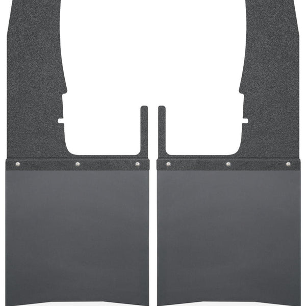 Husky Liners 09-16 Dodge Ram 1500/2500/3500 12in W Black Top SS Weight Kick Back Front Mud Flaps