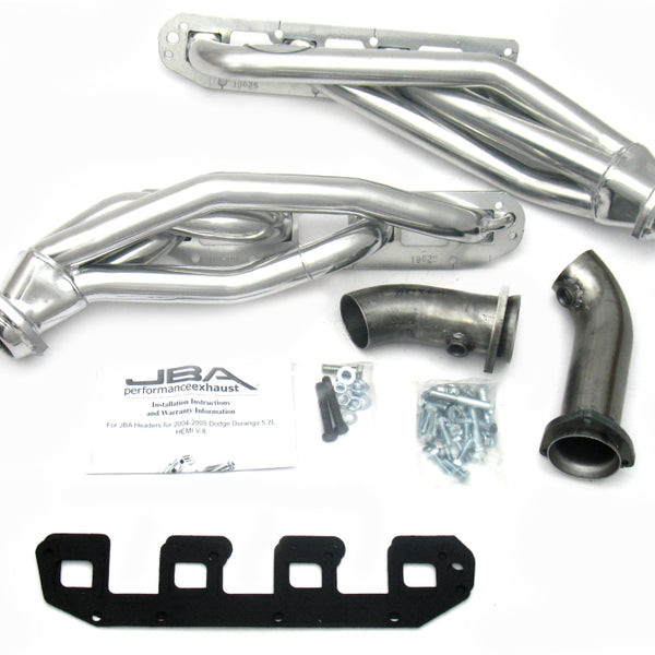 JBA 04-08 Dodge Durango 5.7L HEMI 1-5/8in Primary Silver Ctd Cat4Ward Header