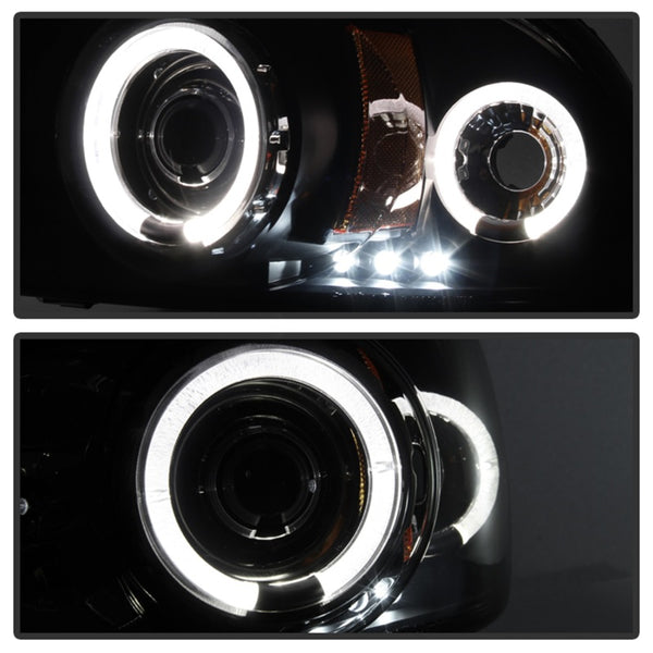 Spyder Dodge Dakota 97-04/Durango 98-03 1PC Projector Headlights LED Halo LED Blk PRO-YD-DDAK97-BK