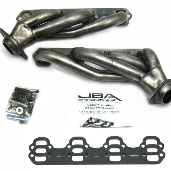 JBA 86-93 Ford Mustang 5.0L SBF 1-5/8in Primary Raw 409SS Cat4Ward Header