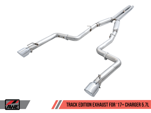 AWE Tuning 17+ Dodge Charger 5.7 Track Edition Exhaust - Chrome Silver Tips