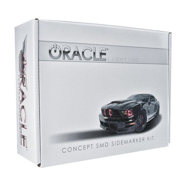 Oracle 10-14 Ford Mustang Concept Sidemarker Set - Clear - Lava Red Metallic (UZ)