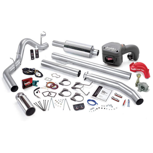 Banks Power 98.5-00 Dodge 5.9L Std Cab PowerPack System - SS Single Exhaust w/ Chrome Tip