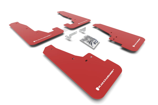 Rally Armor 2016-21 Dodge Durango SRT / RT Red UR Mud Flap White Logo