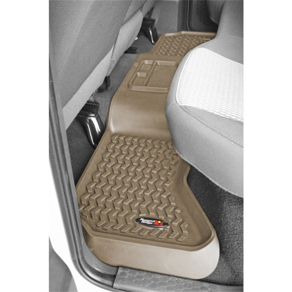 Rugged Ridge Floor Liner Rear Tan 2002-2018 Dodge Ram 1500 Quad Cab