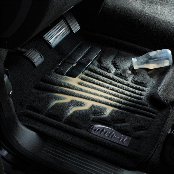 Lund 01-06 Dodge Stratus Catch-It Carpet Rear Floor Liner - Grey (2 Pc.)