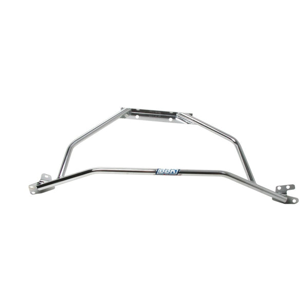 BBK 94-04 Mustang V6 GT Tubular Strut Tower Brace - Polished Chrome Finish