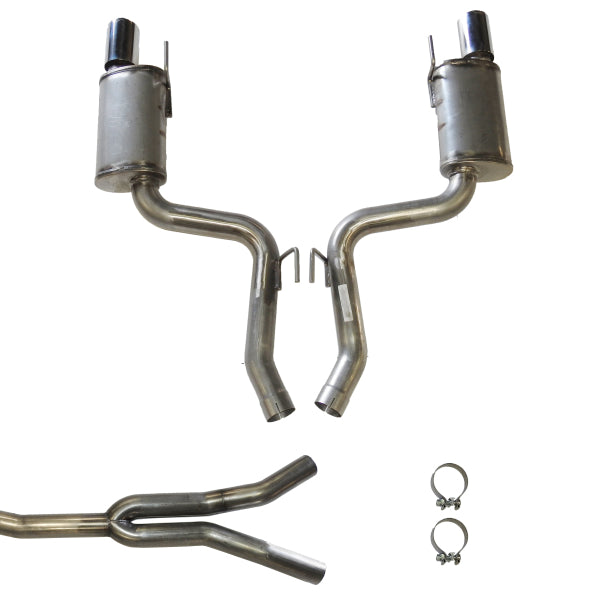 JBA 15-20 Ford Mustang EcoBoost 304 Stainless Steel Cat-Back Exhaust