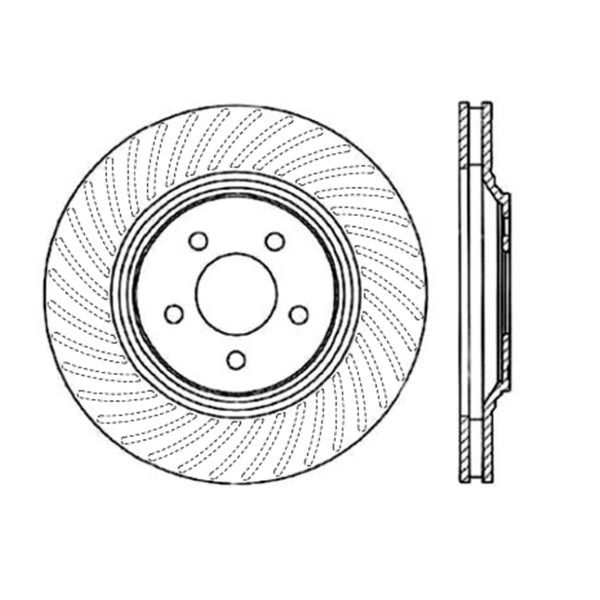 Stoptech 94-04 Ford Mustang Front CRYO-STOP Rotor