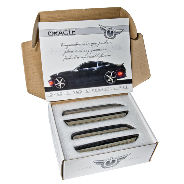 Oracle 10-14 Ford Mustang Concept Sidemarker Set - Clear - Brilliant Silver Metallic (UI)