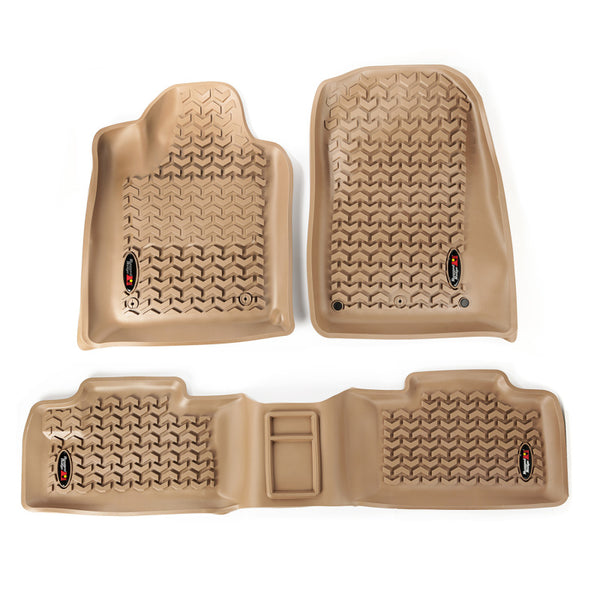 Rugged Ridge Floor Liner Front/Rear Tan 2011-2019 Dodge / Jeep Durango / Grand Cherokee WK2
