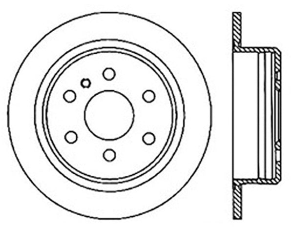 Stoptech 07-09 Dodge Sprinter Rear Premium High Carbon Cryo Brake Rotor