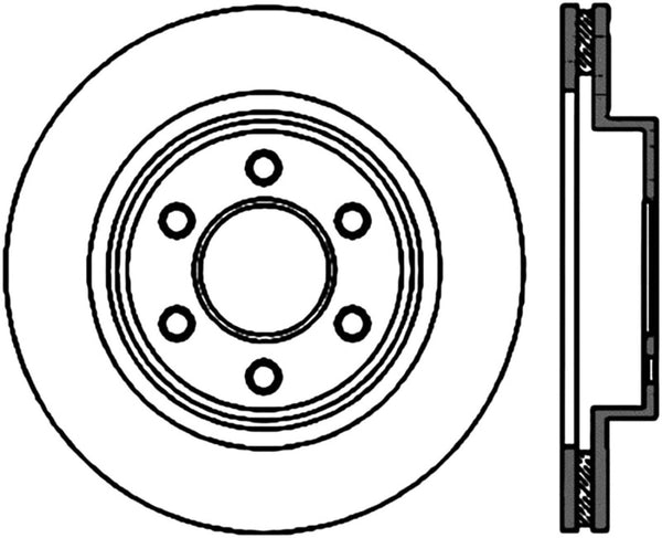 StopTech Power Slot 01-06/08-10 Dodge Viper SRT-10 Slotted Left Rear Cryo-Stop Rotor