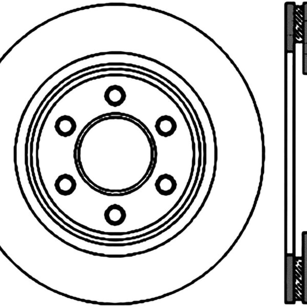 StopTech Power Slot 01-06/08-10 Dodge Viper SRT-10 Slotted Left Rear Cryo-Stop Rotor