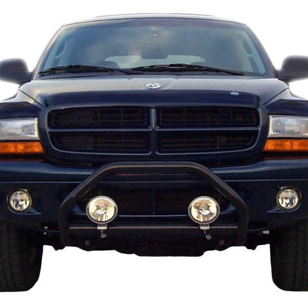 AVS 97-04 Dodge Dakota Bugflector Deluxe 3pc Medium Profile Hood Shield - Smoke