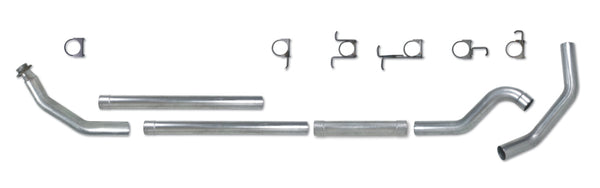 Diamond Eye KIT 4in TB MFLR RPLCMENT PIPE SGL SS: 94-02 DODGE CUMMINS 5.9L