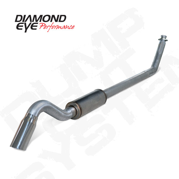 Diamond Eye 4in SS TURBO BACK SGL DUMP OUT 94-02 DODGE INCLUDING TIP