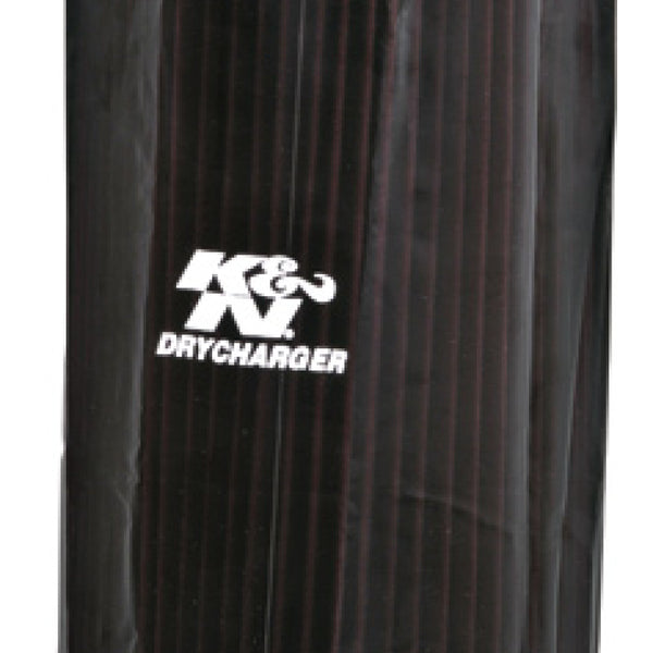 K&N Black DryCharger Round Tapered Air Filter Wrap 7.5in Base ID x 7in Top ID x 18in H