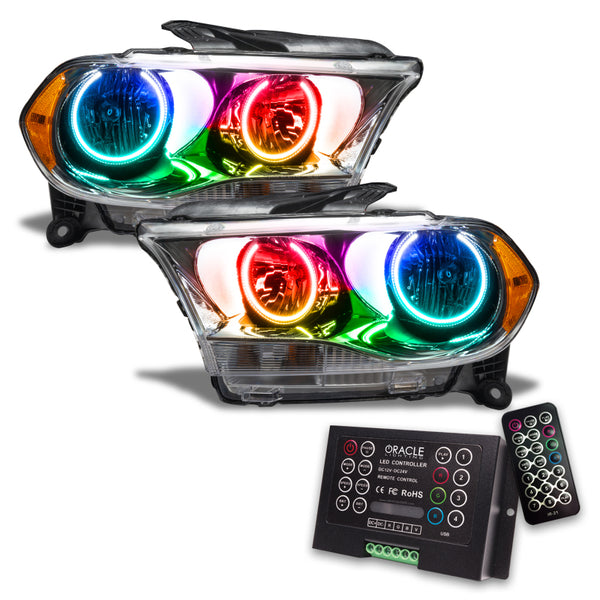 Oracle 11-13 Dodge Durango SMD HL Halogen - Chrome - ColorSHIFT w/ 2.0 Controller