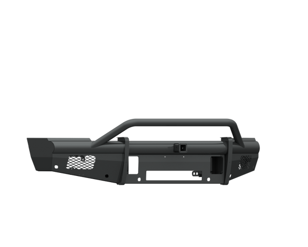 Road Armor 10-18 Dodge 2500 Vaquero Front Bumper w/Pre-Runner Guard 2in Receiver - Tex Blk