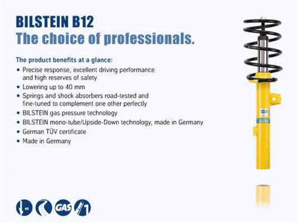 Bilstein B12 (Pro-Kit) S197 Ford Mustang V6 Front & Rear Suspension Kit