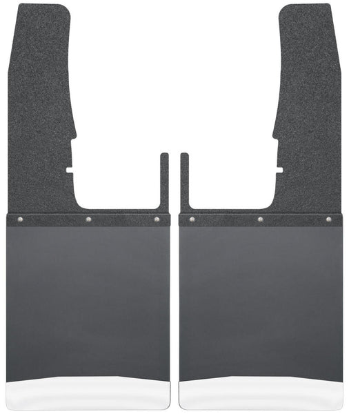 Husky Liners 09-16 Dodge Ram 1500/2500/3500 12in W Black Top SS Weight Kick Back Front Mud Flaps