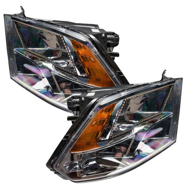 Oracle 09-17 Dodge Ram Sport ColorSHIFT+ SWITCHBACK HL - Chrome - ColorSHIFT w/ Simple Controller