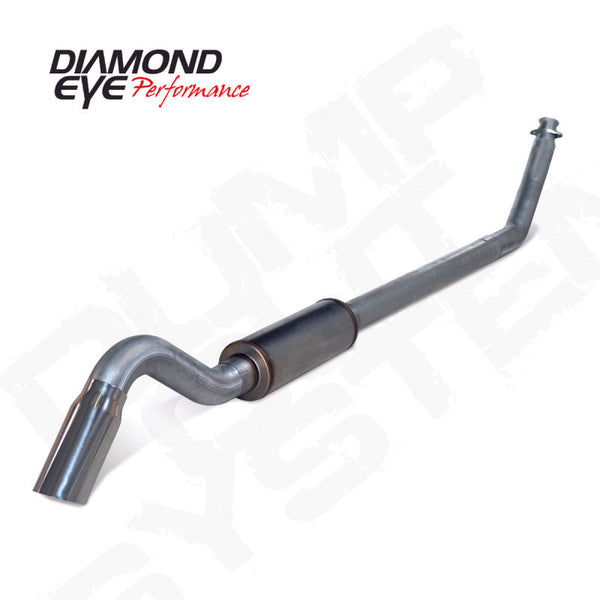 Diamond Eye 4in SS TURBO BACK SGL DUMP OUT 94-02 DODGE INCLUDING TIP NO MFLR