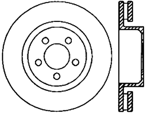 StopTech Power Slot 04-06 Dodge Ram SRT-10 Front Right Slotted CRYO-STOP Rotor