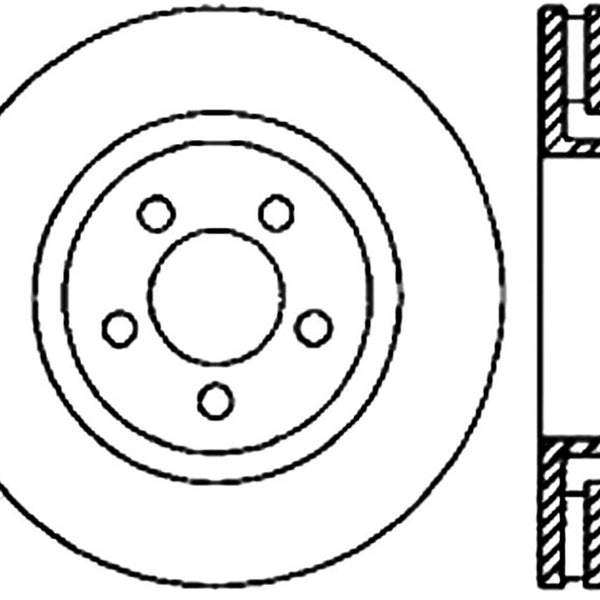 StopTech Power Slot 04-06 Dodge Ram SRT-10 Front Right Slotted CRYO-STOP Rotor