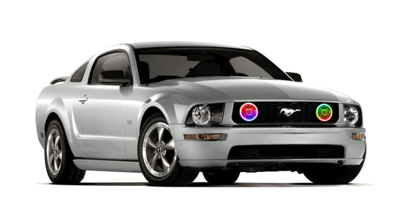 Oracle Ford Mustang GT 05-09 LED Fog Halo Kit - ColorSHIFT