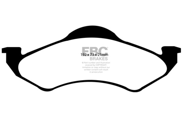 EBC 00-02 Dodge Dakota 2WD 2.5 Ultimax2 Front Brake Pads