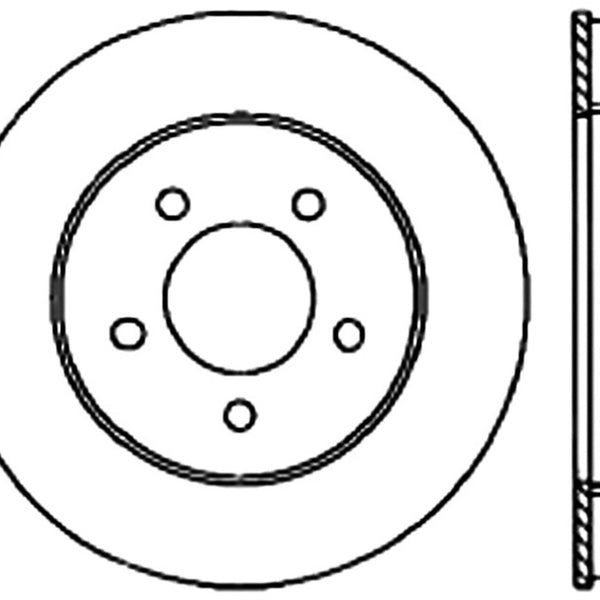 Stoptech 91-02 Dodge Caravan / Chrysler Town & Country Front Ultra-Premium CRYO-STOP Rotor