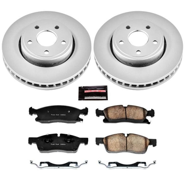 Power Stop 11-19 Dodge Durango Front Z17 Evolution Geomet Coated Brake Kit