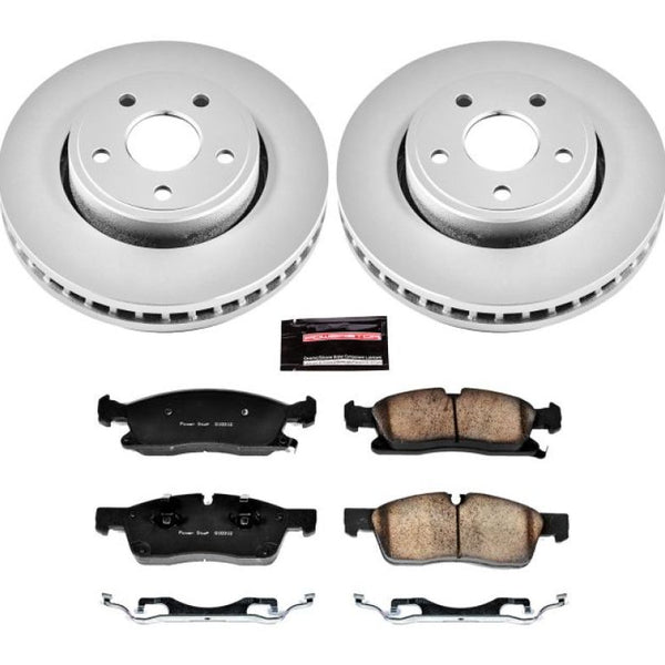 Power Stop 11-19 Dodge Durango Front Z17 Evolution Geomet Coated Brake Kit