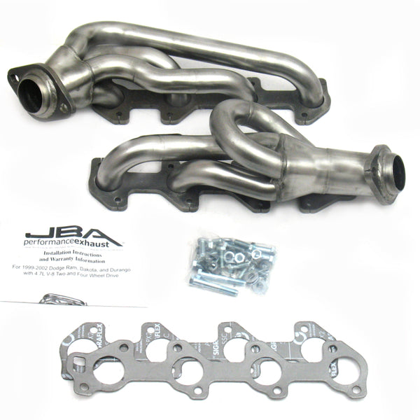 JBA 00-03 Dodge 4.7L PowerTech 1-1/2in Primary Raw 409SS Cat4Ward Header