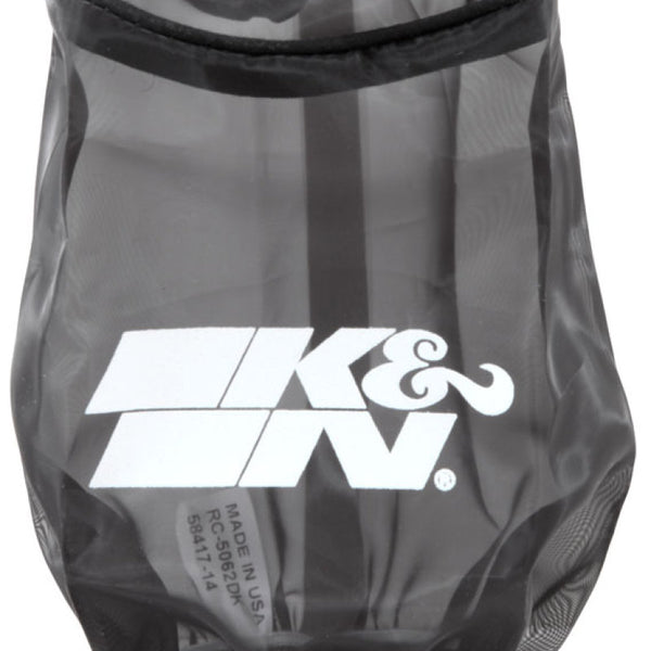 K&N 4.5in Base ID x 3.5in Top ID x 6in H - Black - Round Tapered - DryCharger Air Filter Wrap